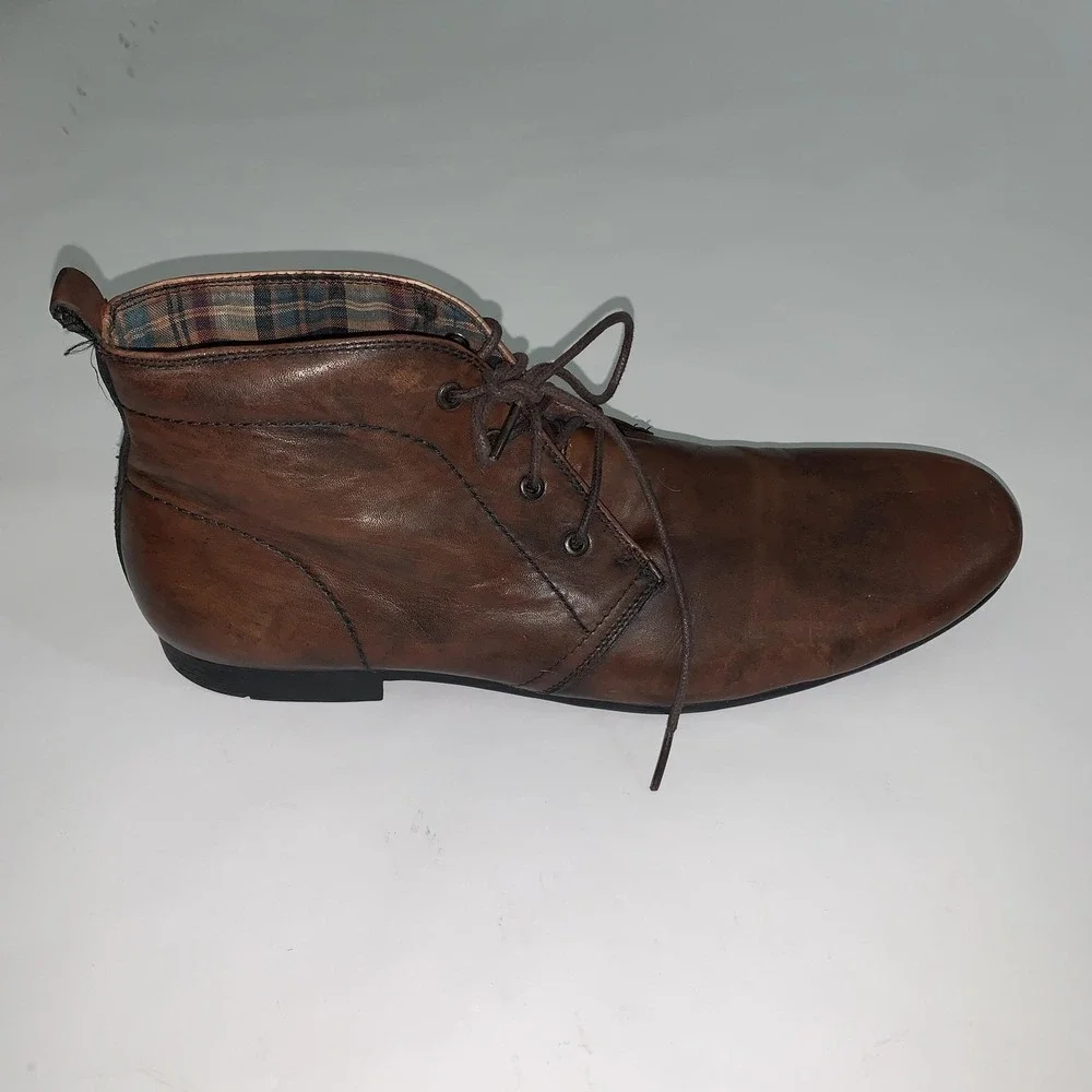 Bed Stu Boots Mens Size 9 Brown Leather Chukka Ankle Lace Up Casual Bryden